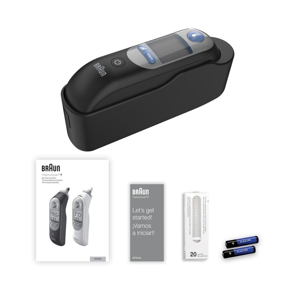Braun ThermoScan 7 Digital Ear Thermometer for Adults, Babies & Infants