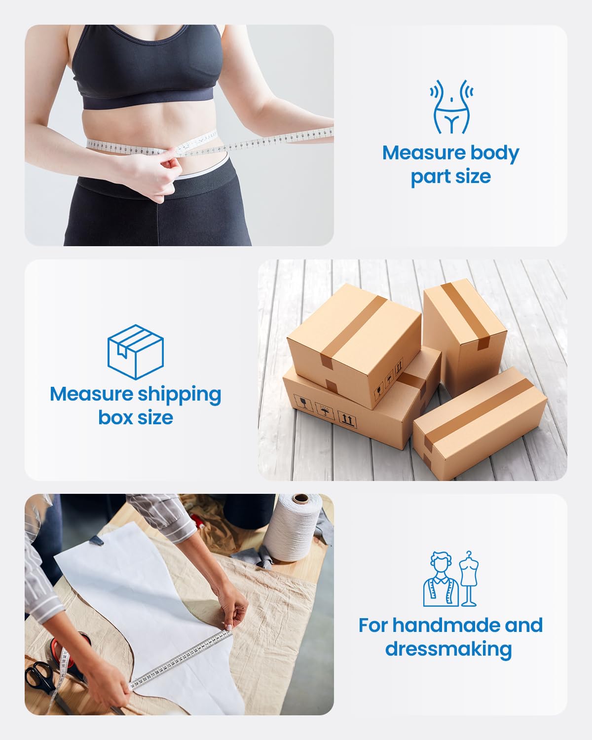 RENPHO Smart Body Measuring Tape, Bluetooth App, 60in, for Weight Loss - Image 8