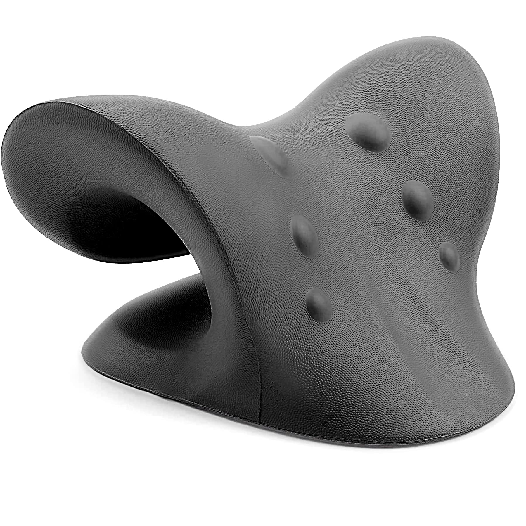 RESTCLOUD Neck and Shoulder Relaxer, Cervical Traction Device for TMJ Pain Relief and Cervical Spine Alignment, Chiropractic Pillow, Neck Stretcher (Black) - Image 5