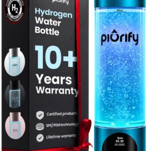 PIURIFY Hydrogen Water Bottle Generator | 6300+ PPB | USA Certified