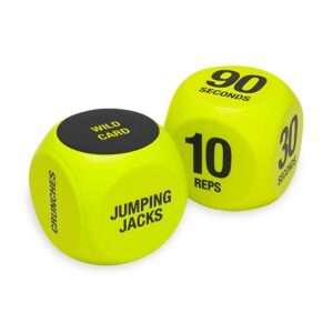 SPRI Exercise Dice, Group Fitness Game, 6-Sided with Carry Bag